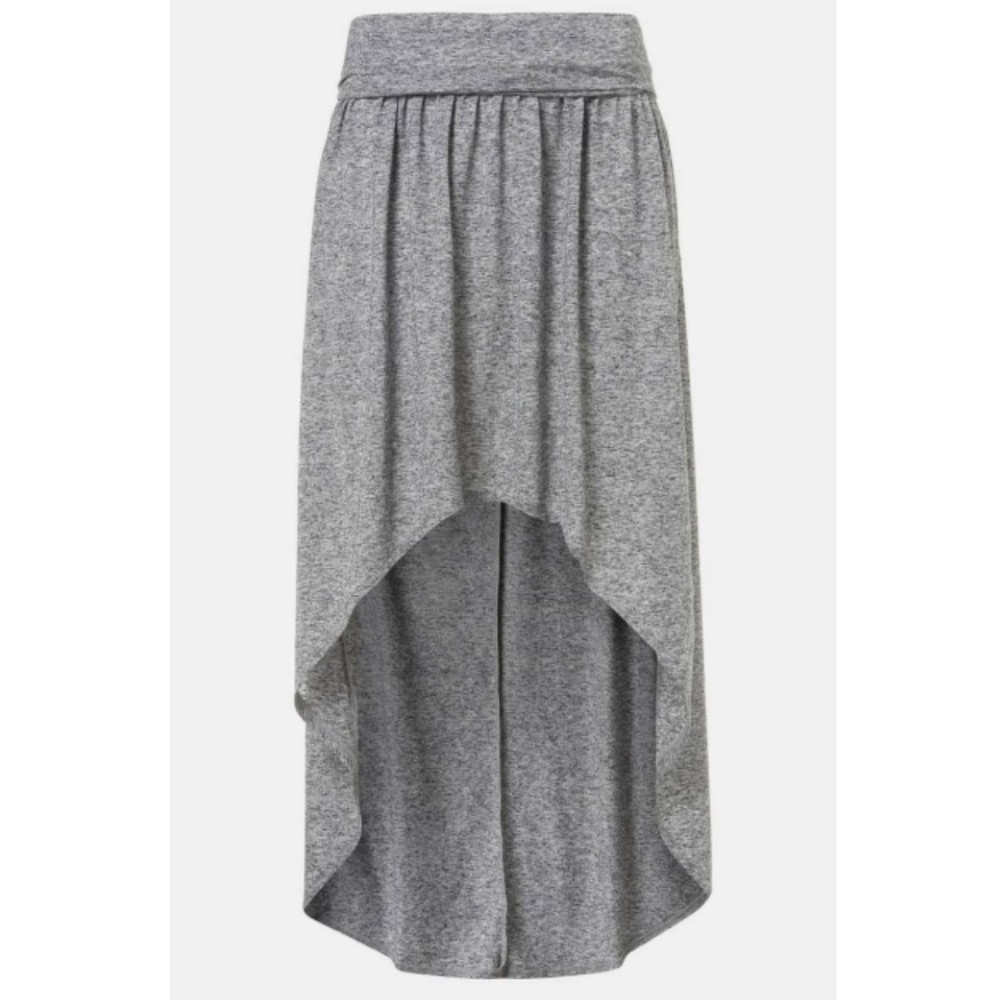Topshop Foldover High Low Hem Maxi Skirt